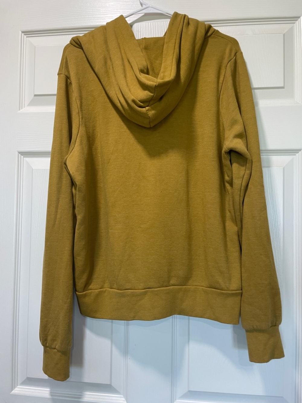 Aviator Nation Mustard Yellow Zip Hoodie with Neon Stripe Accents - Picture 10 of 12